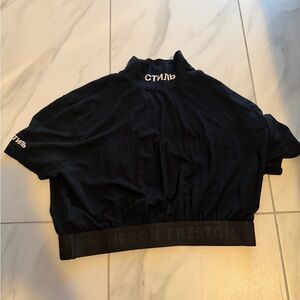 Heron Preston Black Crop Top